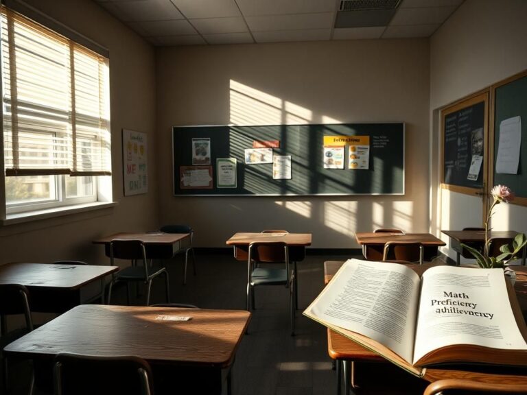 Flick International Empty classroom in LeBron James' I Promise School depicting academic challenges