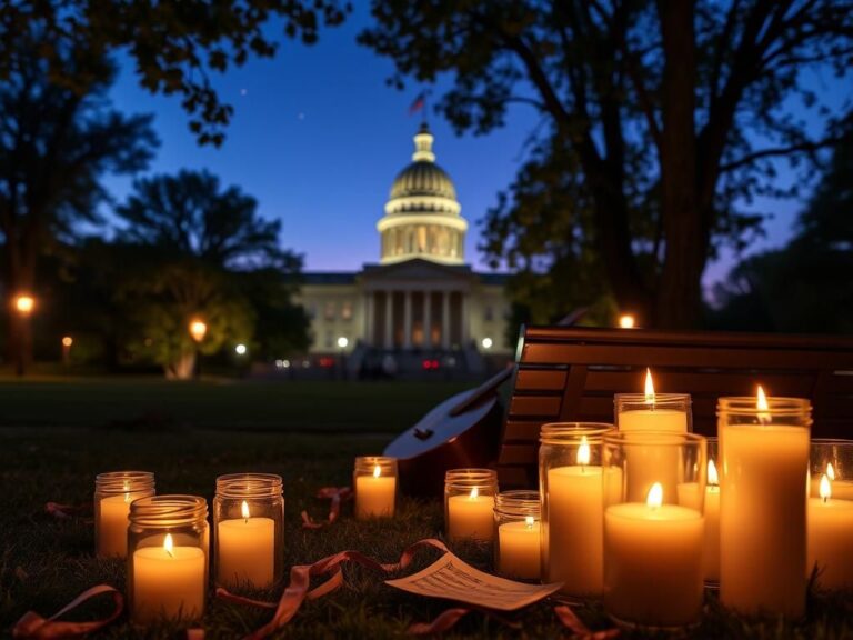 Flick International Candlelit vigil for Charlie Kirk tribute song at Michigan Capitol