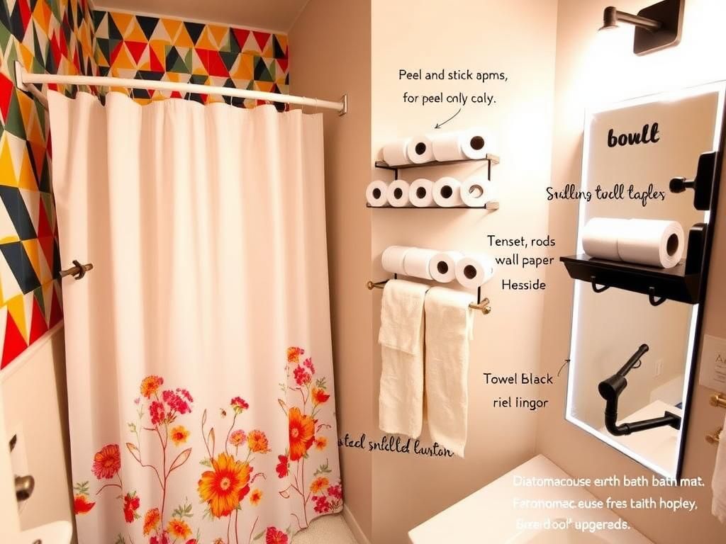 Flick International Cozy bathroom scene featuring modern upgrades under $150