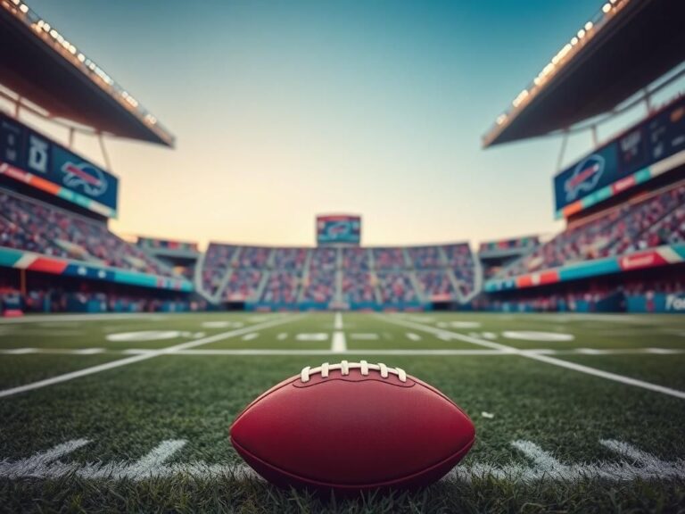 Flick International Close-up of an unused football on a vibrant NFL field