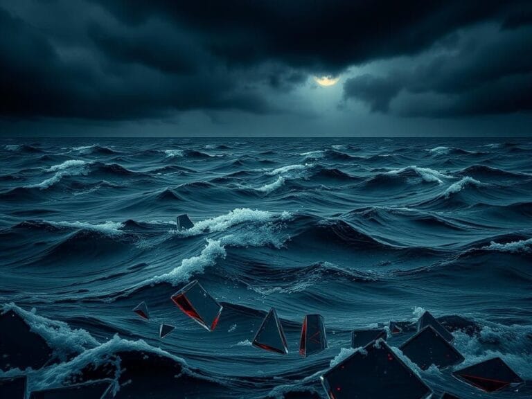 Flick International Dark turbulent sea symbolizing rising anger and division in America