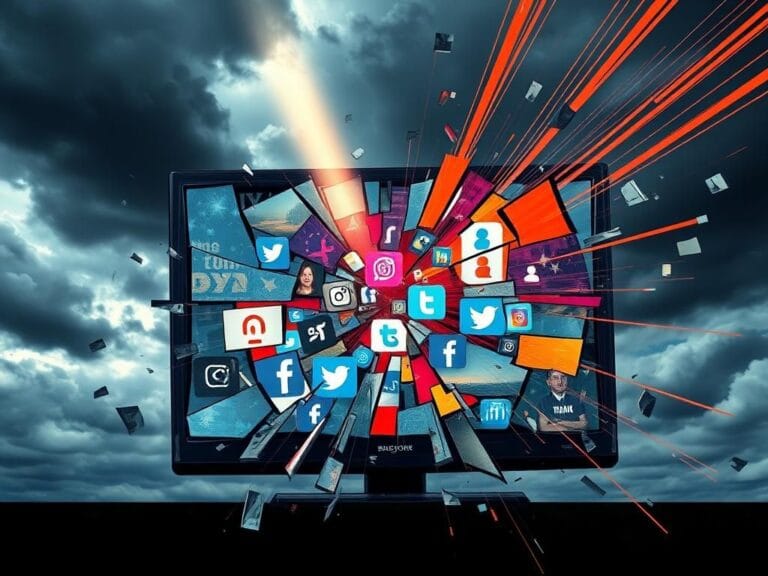 Flick International A shattered television screen representing media controversy and censorship