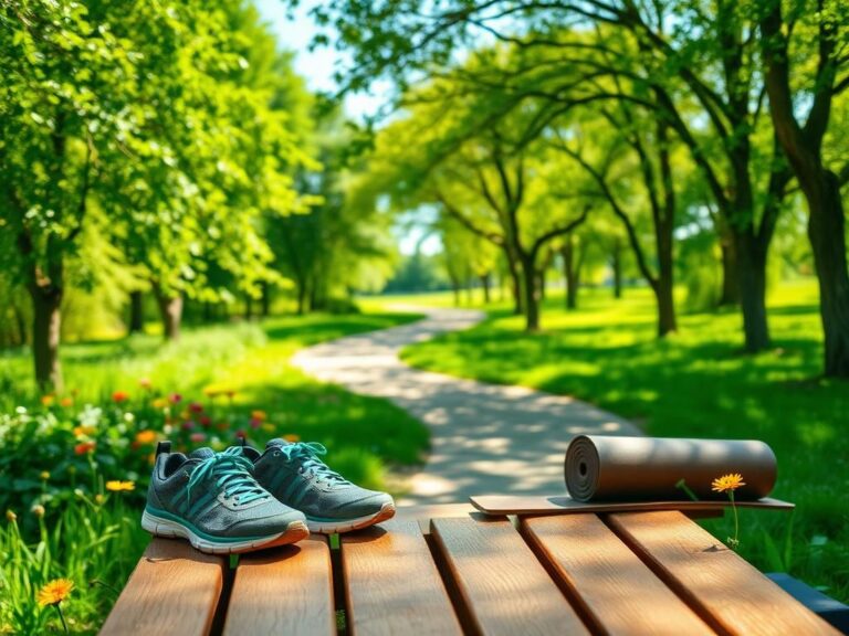 Flick International A serene winding path through a lush green park symbolizing the journey to health and longevity