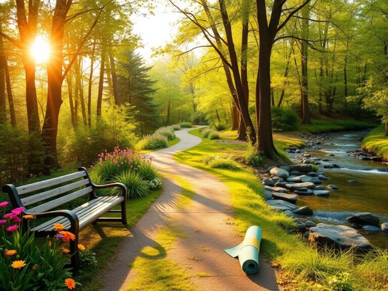 Flick International Serene outdoors with a winding pathway through a lush forest symbolizing longevity and vibrant living