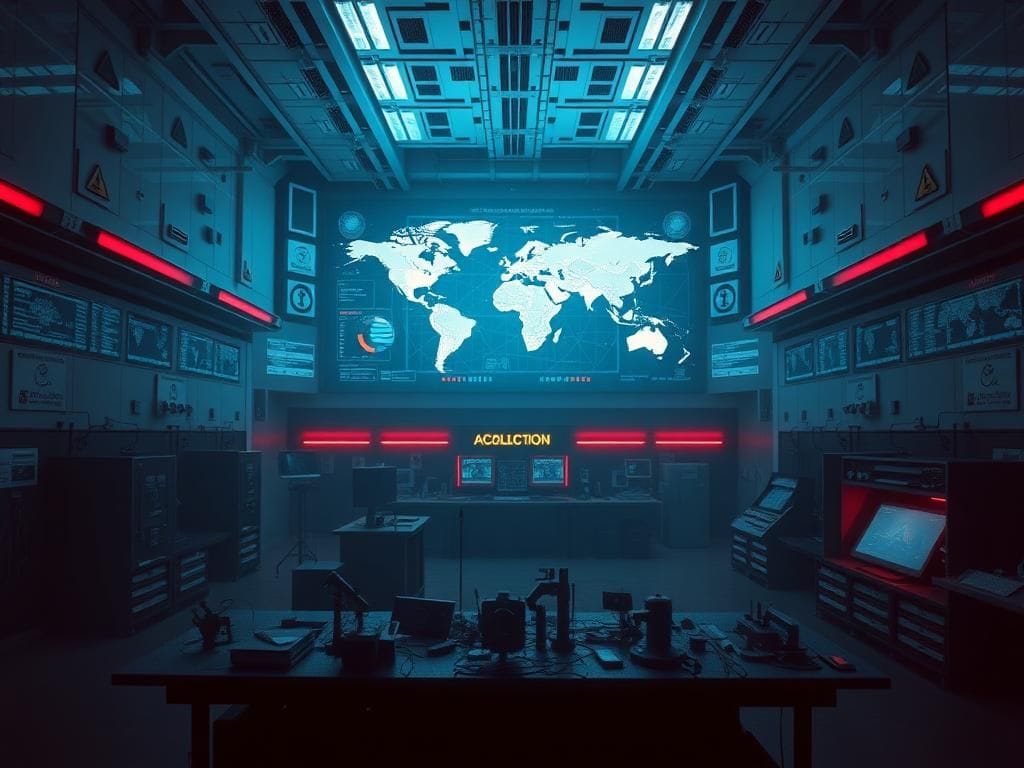 Flick International a high-tech laboratory showcasing advanced research in nuclear engineering and computer science