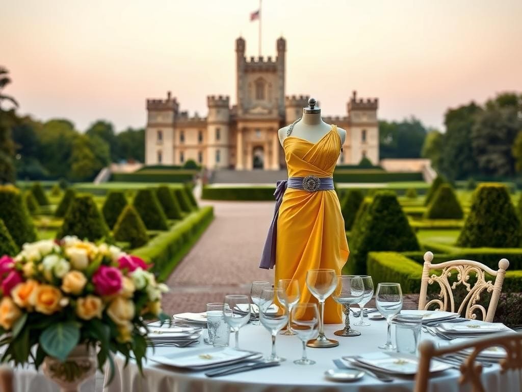 Flick International Luxurious outdoor banquet setup showcasing elegance during Melania Trump's state visit to England