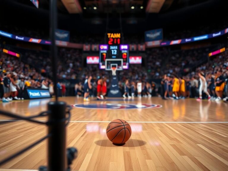 Flick International Police confrontation at center court during Fever playoff victory