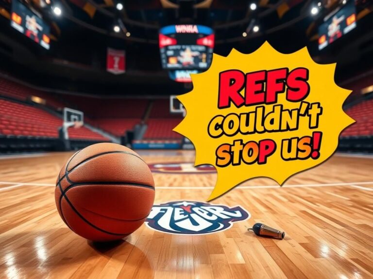 Flick International Dramatic basketball court scene highlighting celebration and tension after a WNBA playoff game