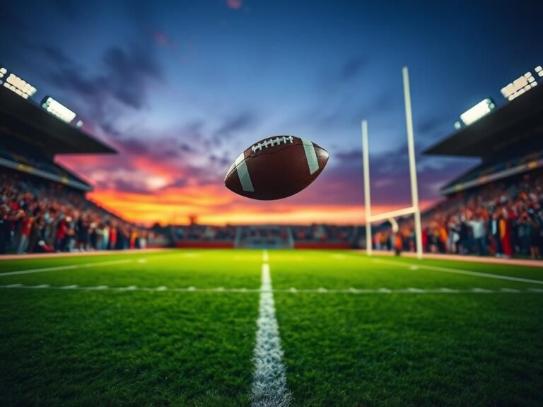 Flick International A dramatic Hail Mary pass in a twilight football game