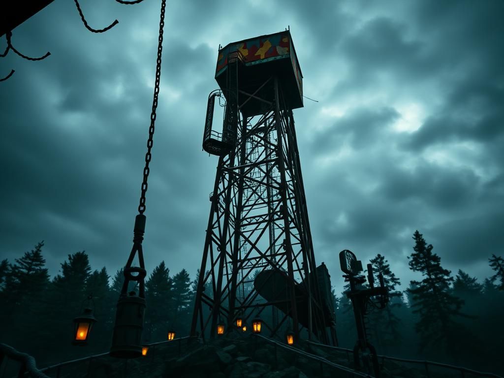 Flick International Abandoned amusement ride at Glenwood Caverns Adventure Park