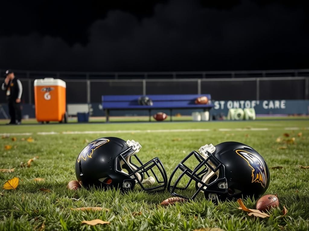 Flick International Derrick Henry's helmet thrown on the ground during a tense moment on the Ravens' sideline