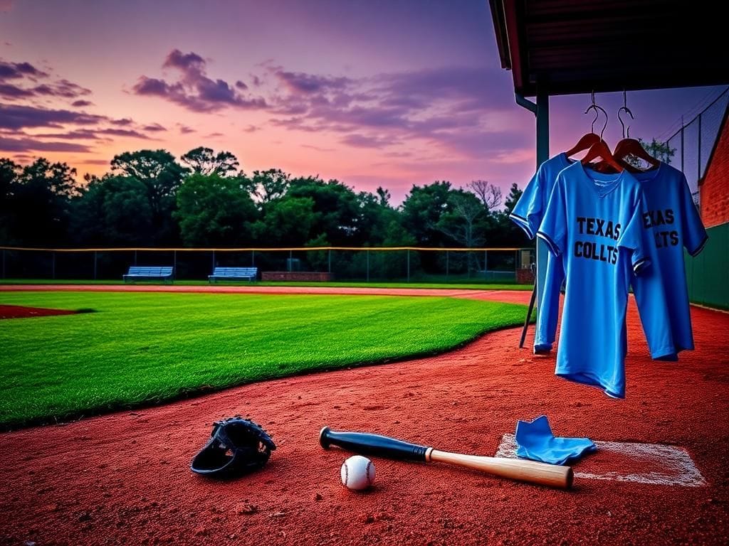 Flick International Youth baseball players and equipment scattered on a field during a shooting incident