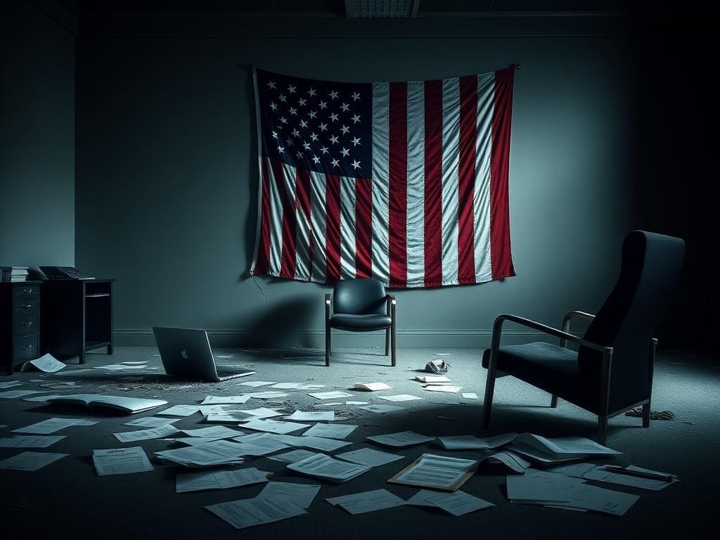 Flick International Abandoned military office symbolizing the end of the Defense Advisory Committee on Women in the Services