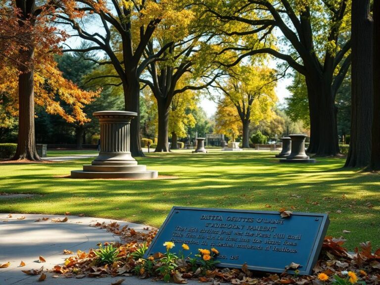 Flick International Empty pedestal in a serene park symbolizing the dismantled Confederate monument