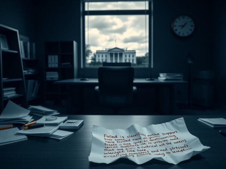 Flick International A dimly lit office space conveying isolation and pressure