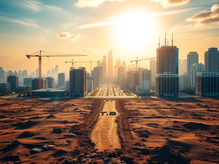 Flick International A sprawling urban landscape symbolizing growth and development with a clear pathway leading through modern buildings.