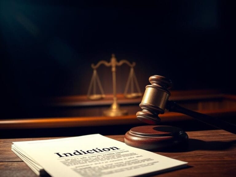 Flick International Dramatic courtroom scene with gavel and legal documents symbolizing justice