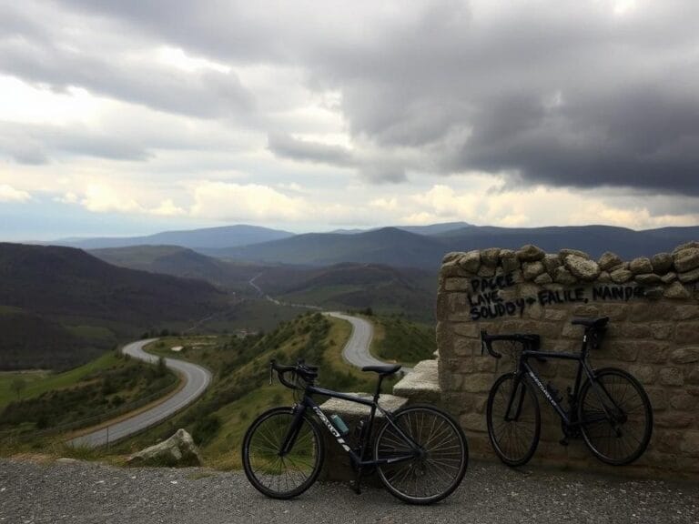 Flick International Abandoned bicycles against a stone wall in the Italian countryside