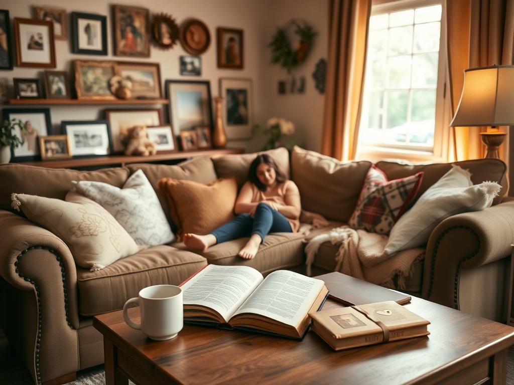 Flick International Cozy living room scene with warm tones reflecting shared values