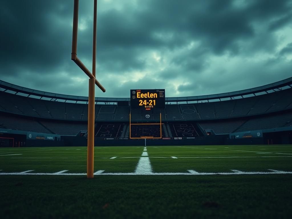 Flick International Football field in Dublin, Ireland, showcasing Pittsburgh Steelers' dramatic win
