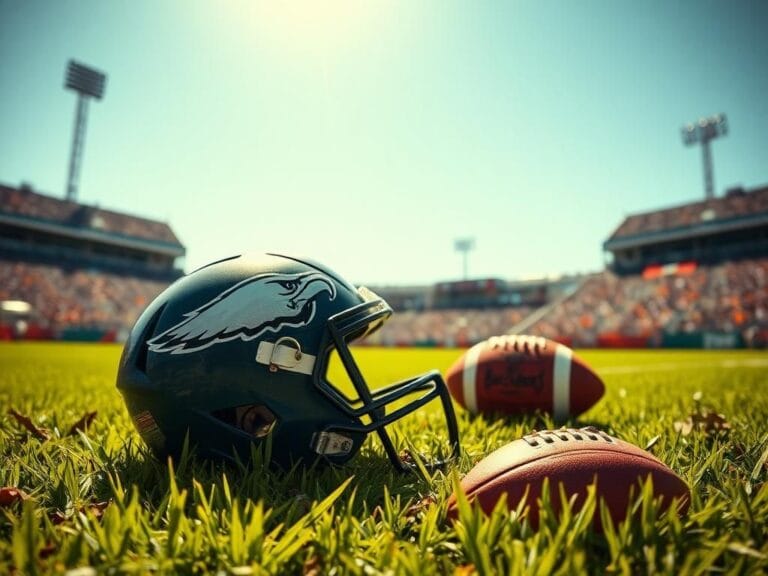 Flick International Scuffed football helmet abandoned on the ground during heated Eagles vs. Buccaneers matchup