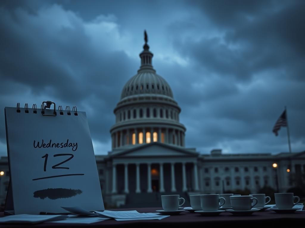Flick International Tense atmosphere at U.S. Capitol with flags at half-mast