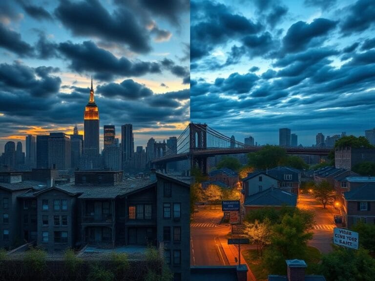 Flick International Dramatic cityscape of New York showcasing political tensions