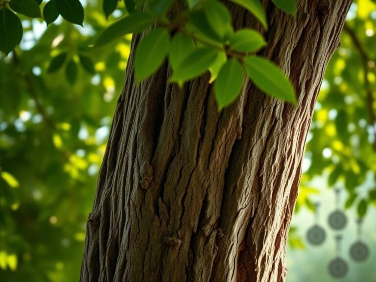 Flick International Close-up of a gracefully aging tree trunk with textured bark symbolizing the journey of aging
