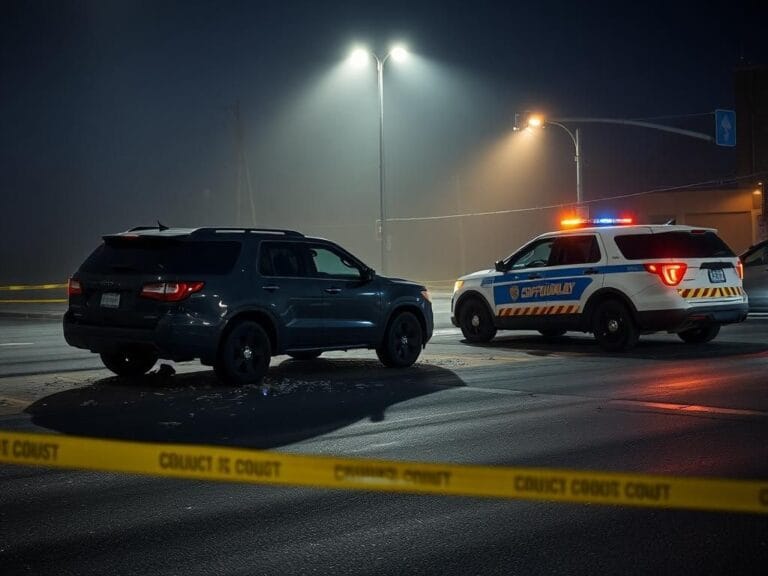 Flick International Josh Hartnett's car accident scene involving a police vehicle in St. John's, Newfoundland