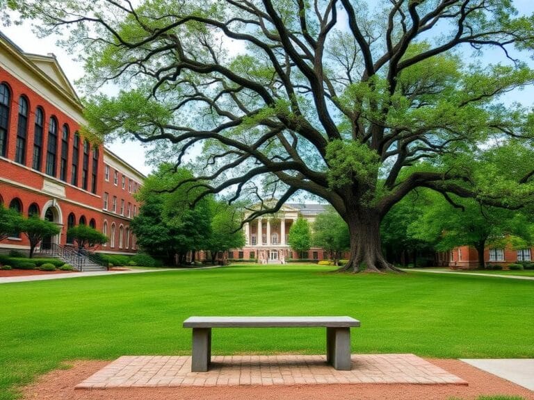 Flick International Serene campus setting at Emory University featuring classic architecture and natural beauty