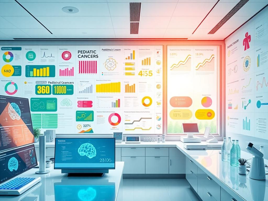 Flick International A sleek laboratory focused on pediatric cancer research with advanced AI tools