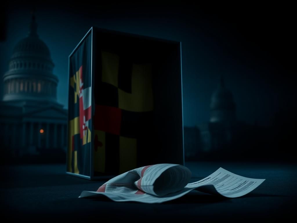 Flick International Voting booth in a dimly lit environment representing electoral integrity