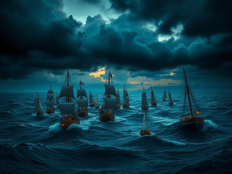 Flick International Turbulent ocean scene at dusk symbolizing rising tensions and conflict