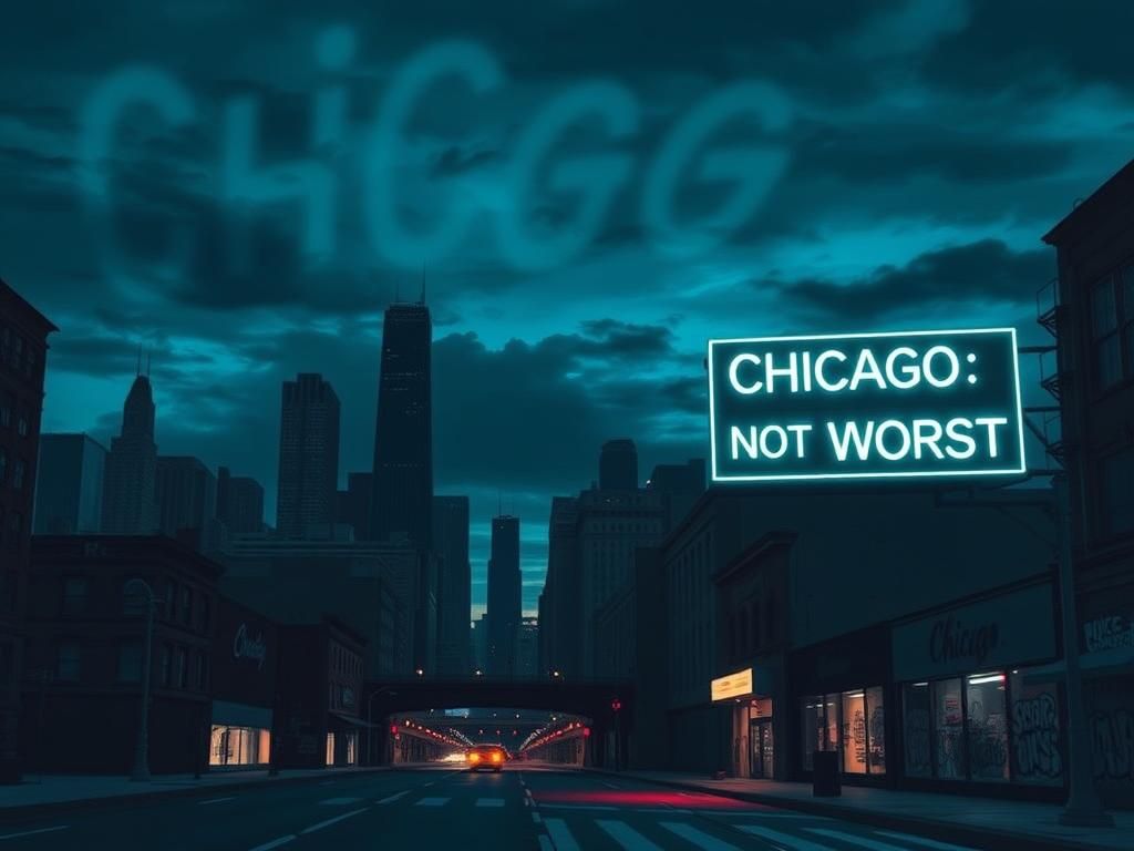 Flick International Dramatic cityscape of Chicago at dusk with skyline and urban elements