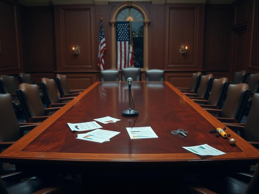 Flick International Tense Senate hearing room focused on children's health debate