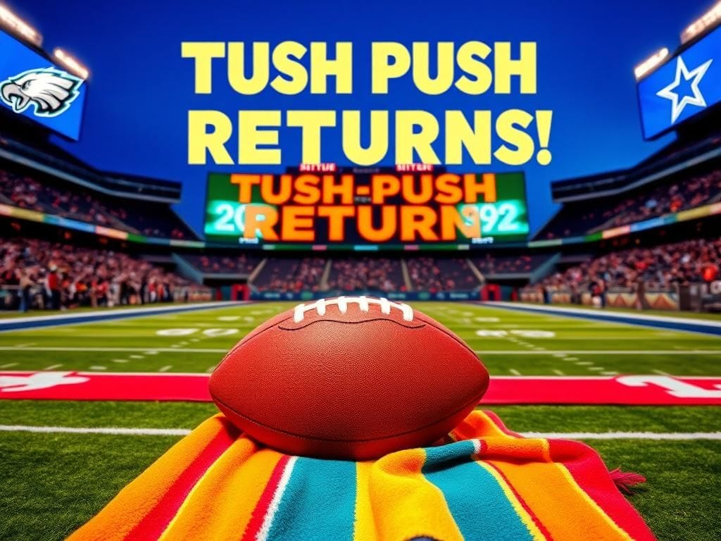 Flick International Vibrant NFL stadium filled with excitement for game day featuring Eagles and Cowboys colors