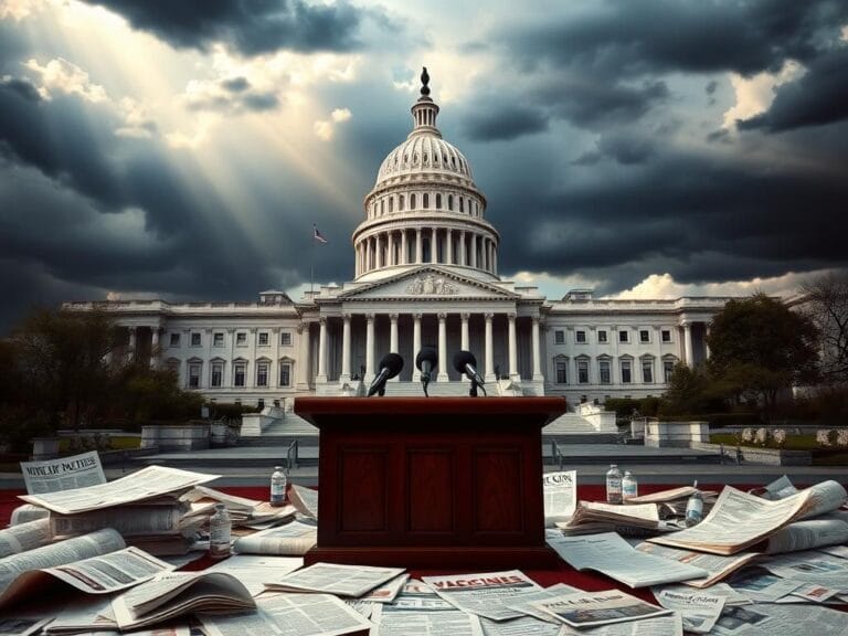 Flick International A dramatic scene of the U.S. Capitol building emphasizing the seriousness of politics during Senate hearings