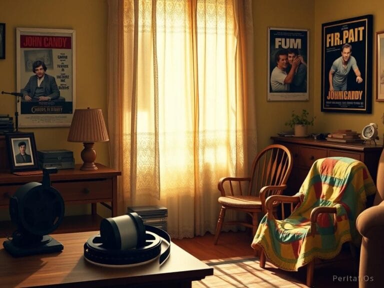 Flick International Cozy living room filled with vintage memorabilia and warm sunlight