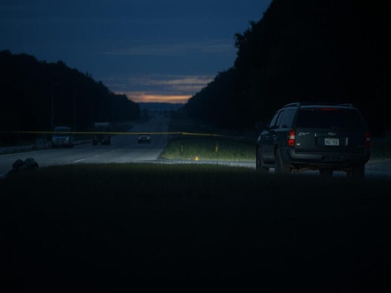 Flick International Somber roadside scene with a black SUV, illustrating the tragic case of Dacara Thompson.