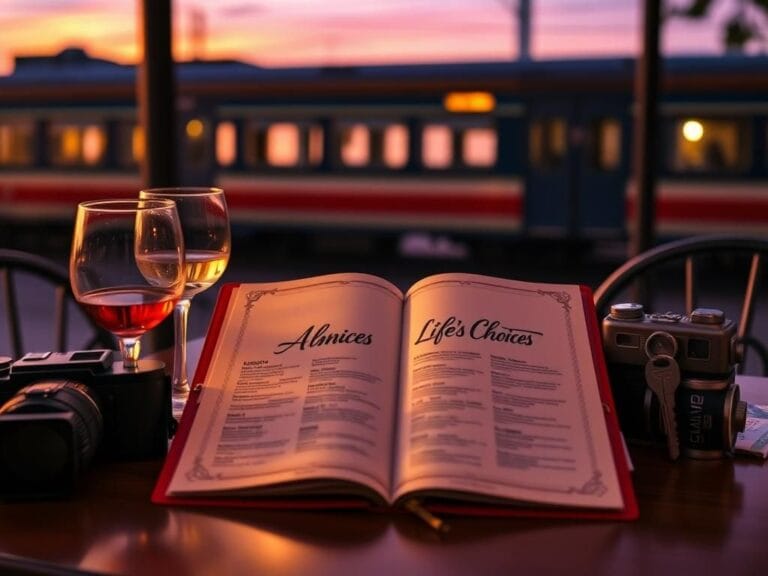 Flick International Open cafe menu symbolizing personal liberation and self-discovery