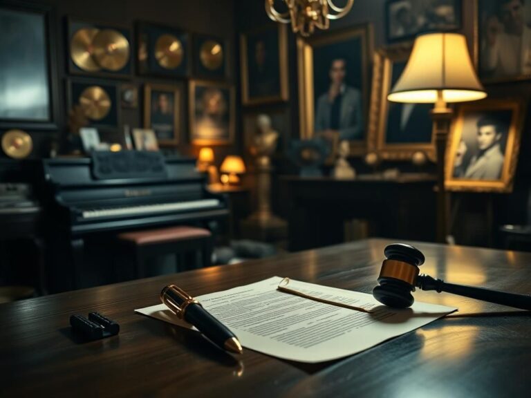 Flick International An opulent room in Graceland showcasing memorabilia and a vintage piano, symbolizing Elvis Presley's legacy.