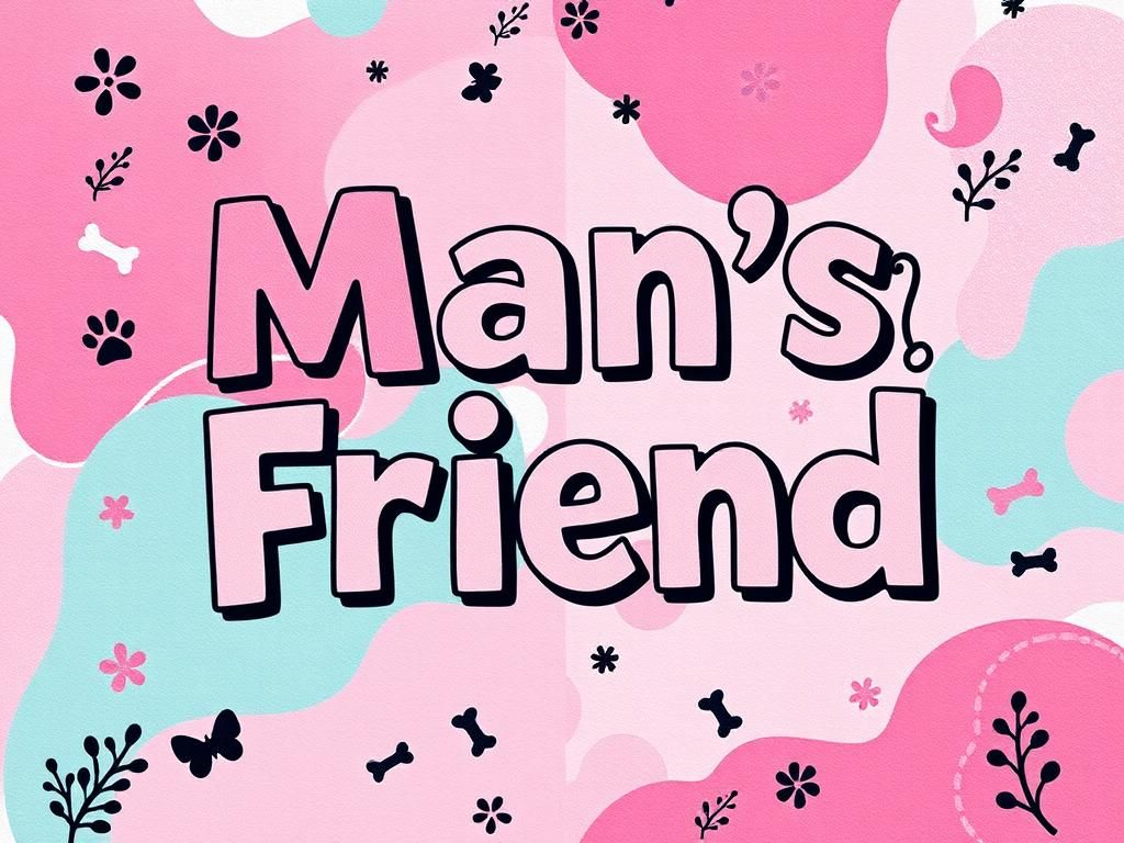 Flick International Close-up of Sabrina Carpenter's 'Man's Best Friend' album cover featuring vibrant abstract design and playful elements