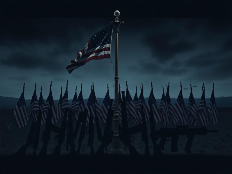 Flick International Collection of firearms displayed against American flags symbolizing the Second Amendment