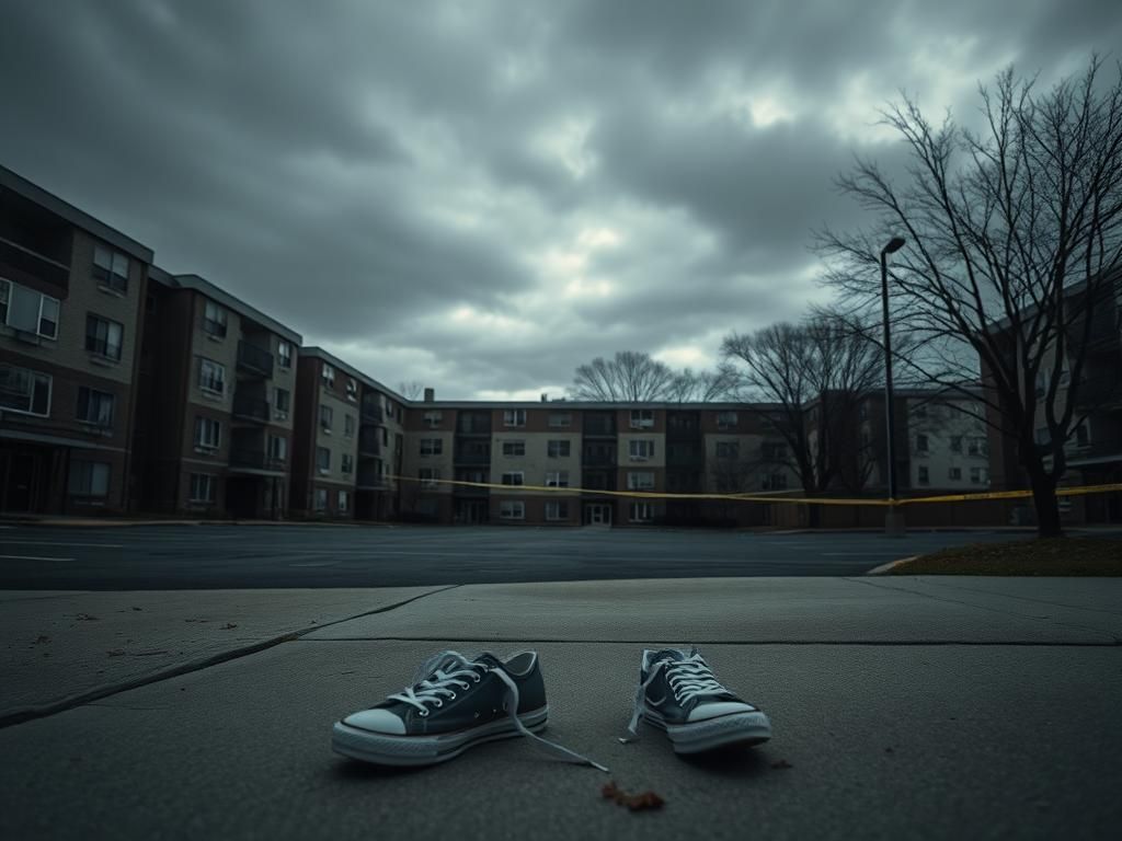 Flick International Urban apartment complex in Jackson Township, New Jersey under an overcast sky