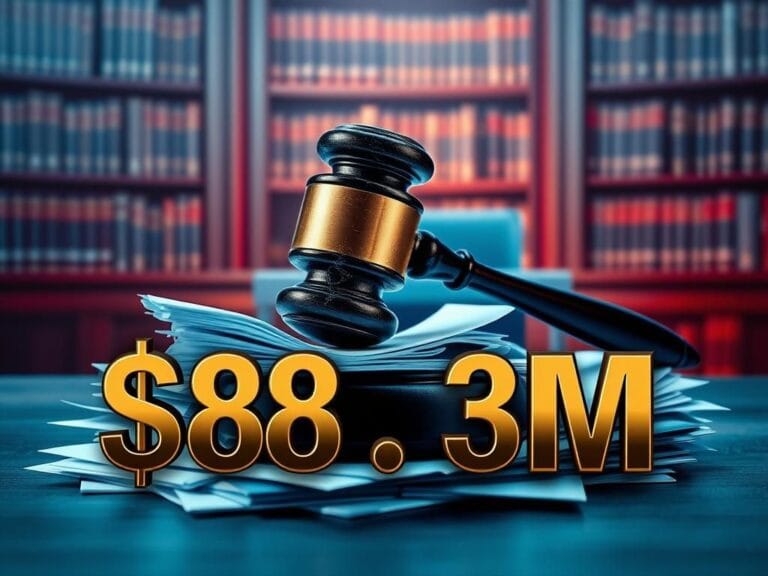 Flick International Shattered gavel symbolizing legal victory in defamation case against Trump