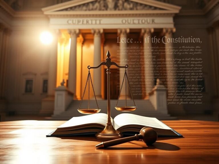 Flick International Majestic courtroom scene illustrating the Supreme Court's grandeur and authority