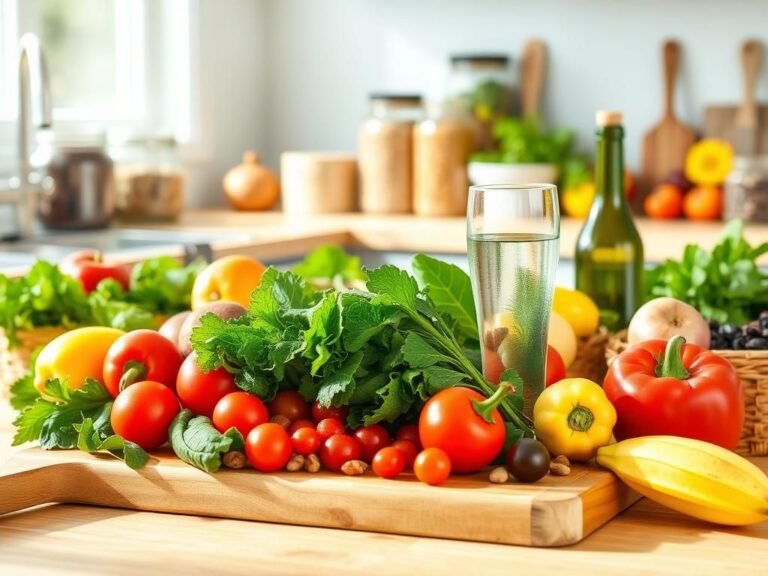 Flick International A vibrant kitchen scene with assorted whole foods including fresh vegetables and fruits