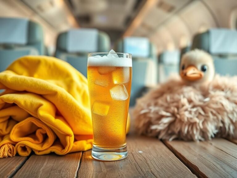 Flick International Vibrant scene featuring an ice-cold beer glass filled with ice cubes and a frosty beverage on a rustic wooden table