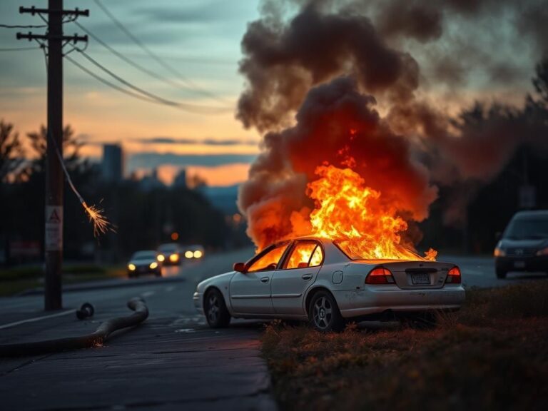 Flick International Army football player Larry Pickett Jr. rescuing a man from a burning car in New York