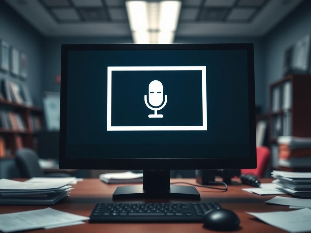 Flick International Close-up of a chaotic Zoom call setup indicating tension and conflict